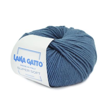 Lana Gatto Super Soft ( 14641 джинс)100% меринос экстрафайн 50 г/125 м