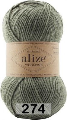 ALIZE WOOLTIME (274); 75% шерсть супервош, 25% полиамид; 100 г / 200 м