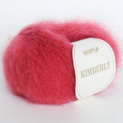 Пряжа SEAM Kimberly (06045 красный пыльный) Состав: 80% кид мохер 20% полиамид; 25г/210м